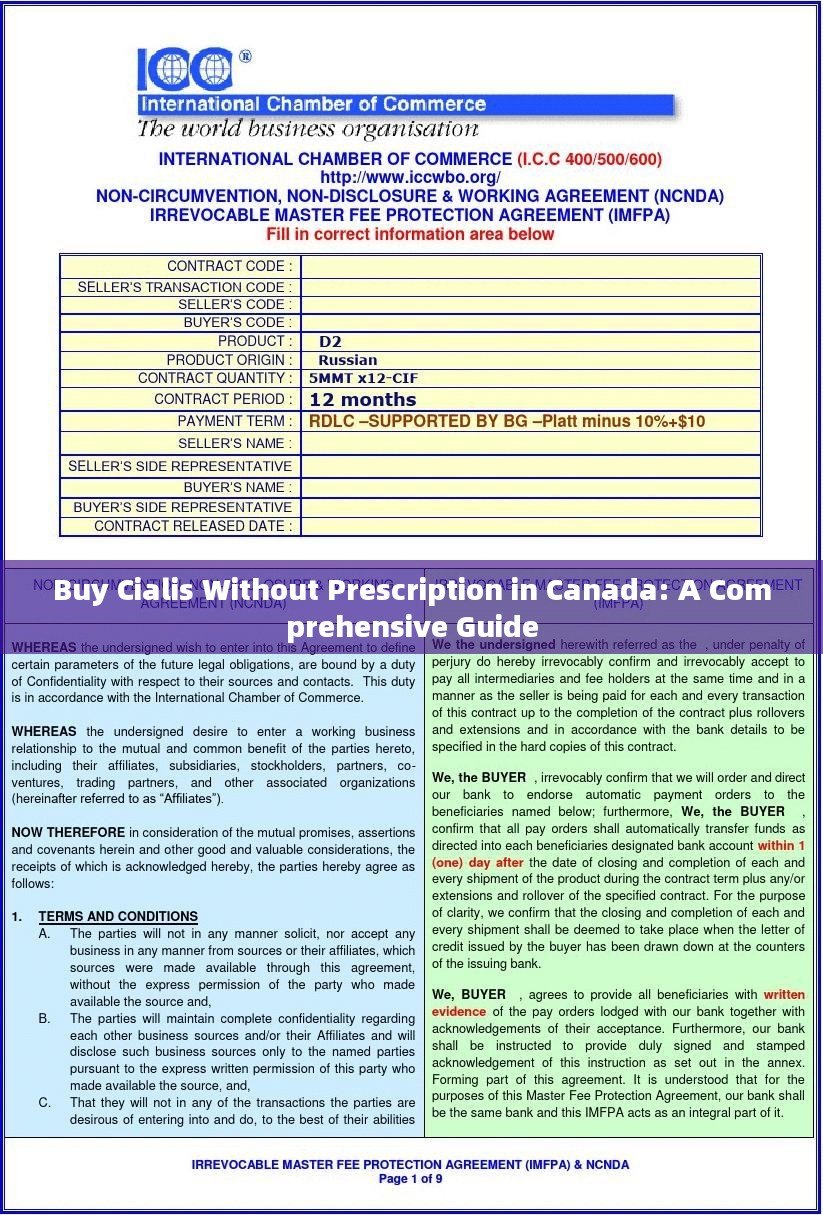 Buy Cialis Without Prescription in Canada: A Comprehensive Guide - 