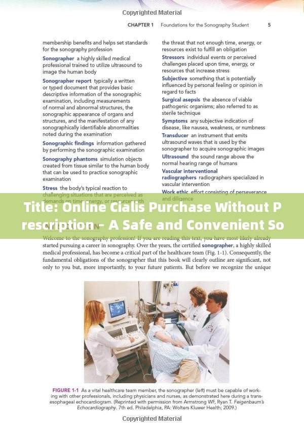 Title: Online Cialis Purchase Without Prescription – A Safe and Convenient Solution for Mens Health