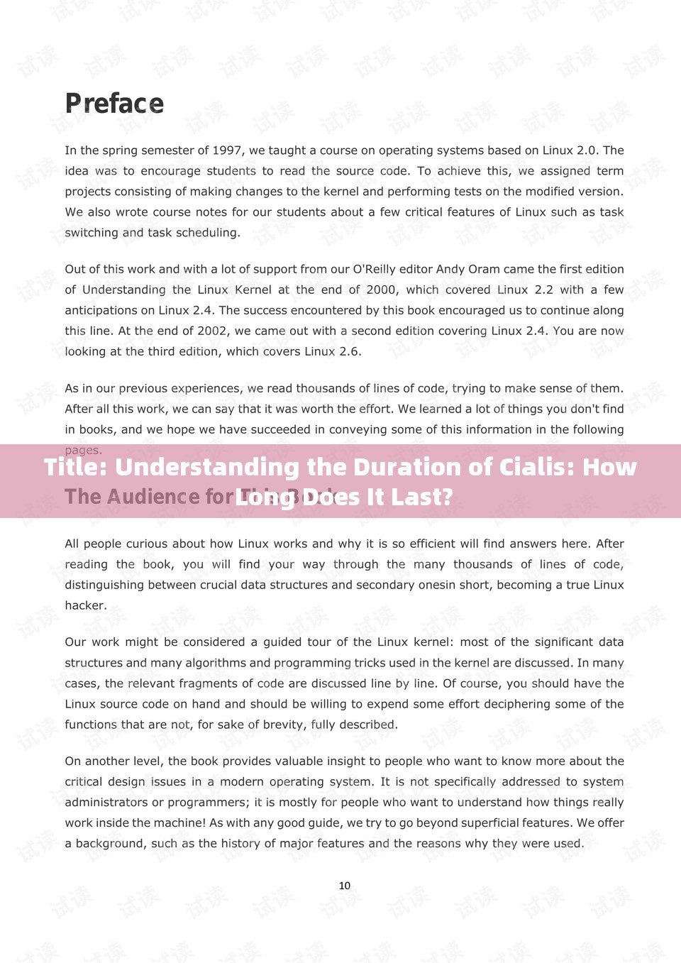 Title: Understanding the Duration of Cialis: How Long Does It Last?