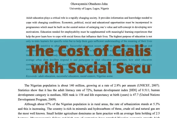 The Cost of Cialis with Social Security Prescription in Spain Unveiled