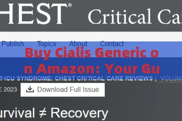 Buy Cialis Generic on Amazon: Your Guide to Affordable ED Meds