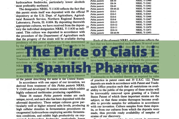 The Price of Cialis in Spanish Pharmacies with a Prescription: A Comprehensive Guide