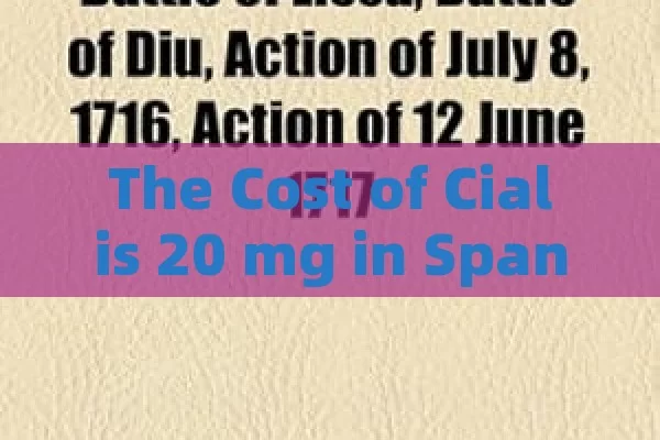 The Cost of Cialis 20 mg in Spanish Pharmacies